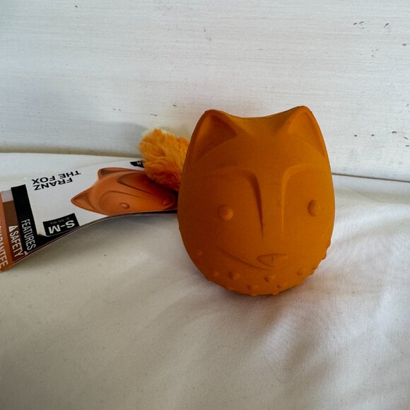 NWT, Bark Box Dog Toy FRANZ THE FOX, S/M - 0-50 lbs., Super Chewer, Orange - Picture 2 of 14